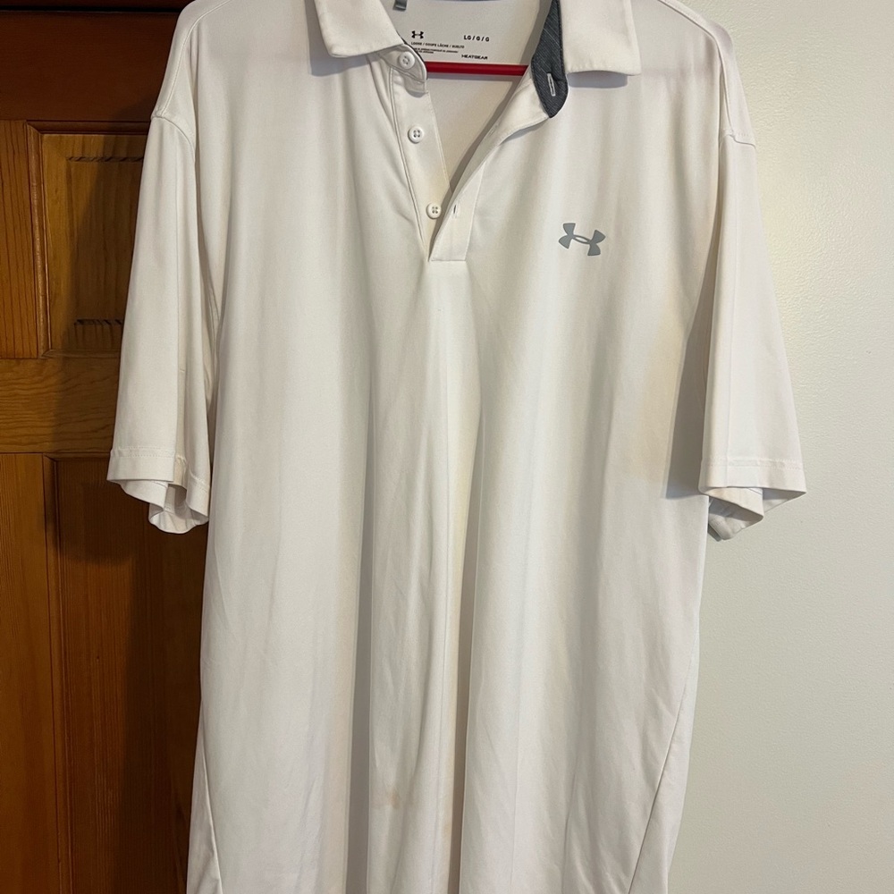 Under Armour Men's White Polo Shirt